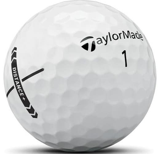Taylor Made Distance+ Golf Balls (White, 3pk) 1 Sleeve 2025 NEW