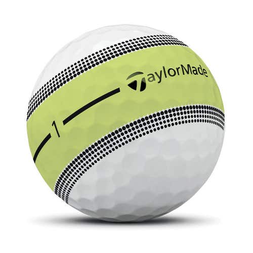Taylor Made Tour Response Stripe Golf Balls (Neon Yellow, 3pk) 1 Sleeve 2025 NEW