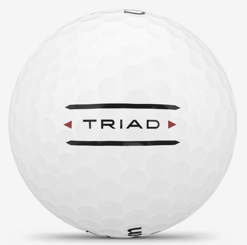 Wilson Staff Triad Golf Balls (White, 3pk) 1 Sleeve 2025  NEW