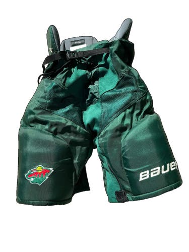 NHL Return Bauer Hockey Pants Senior Medium Pro Stock WILD (Used) 15327