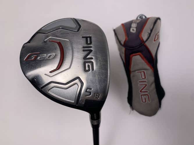 Ping G20 5 Fairway Wood 18* TFC169 Senior Graphite Mens RH HC Midsize Grip