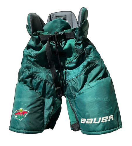 NHL Return Bauer Hockey Pants Senior Medium Pro Stock WILD (Used) 32974