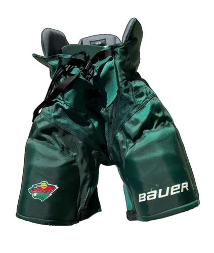 NHL Return Bauer Hockey Pants Senior Medium Pro Stock WILD (Used) 26341