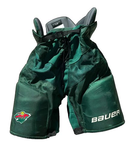 NHL Return Bauer Hockey Pants Senior Large Pro Stock WILD (Used) 49082
