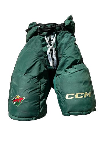 Wild Senior Medium CCM HP45X Hockey Pants Pro Stock (Used) 53792