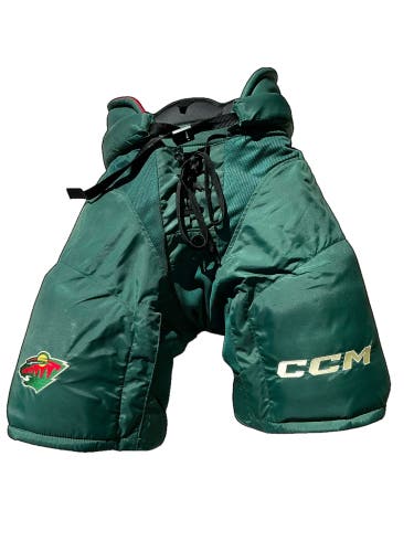 Wild Senior Medium CCM HP45X Hockey Pants Pro Stock (Used) 668921