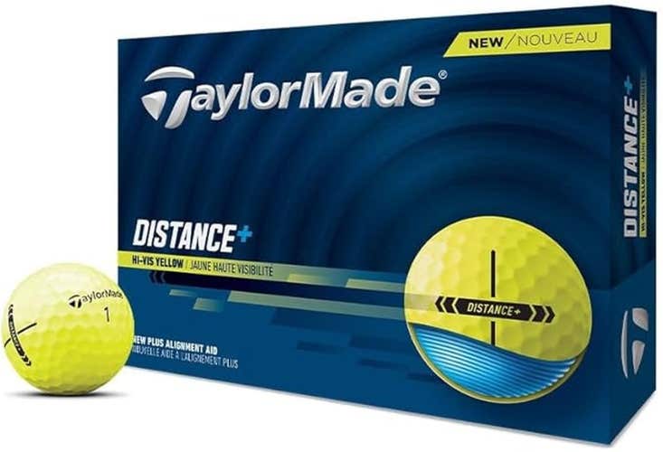 Taylor Made Distance+ Golf Balls (Yellow, 12pk) 1dz 2025 NEW