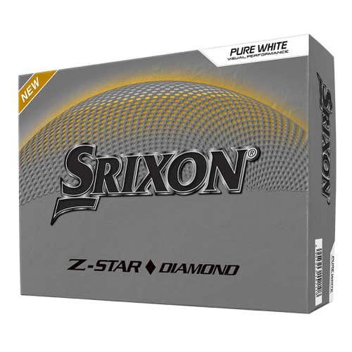 Srixon Z-Star Diamond Golf Balls (Pure White, SpinSkin, 12pk) 1 dz 2025 NEW