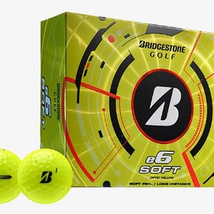 Bridgestone e6 Soft Golf Balls (Yellow, 24pk) 2dz 2025 NEW