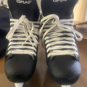 Black Graf Supra 703 Hockey Skates Regular Width 7.5 (Used)