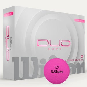 Wilson Staff Duo Soft Golf Balls (Pink, 24pk) 2dz 2025 NEW - 2 Dozen for $40!