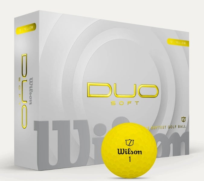Wilson Staff Duo Soft Golf Balls (Yellow, 24pk) 2dz 2025 NEW - 2 Dozen for $40!