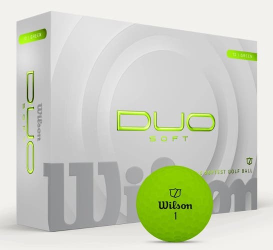 Wilson Staff Duo Soft Golf Balls (Green, 24pk) 2dz 2025 NEW - 2 Dozen for $40!