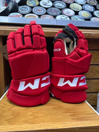 Red Pro Stock CCM XF Pro Gloves 15”