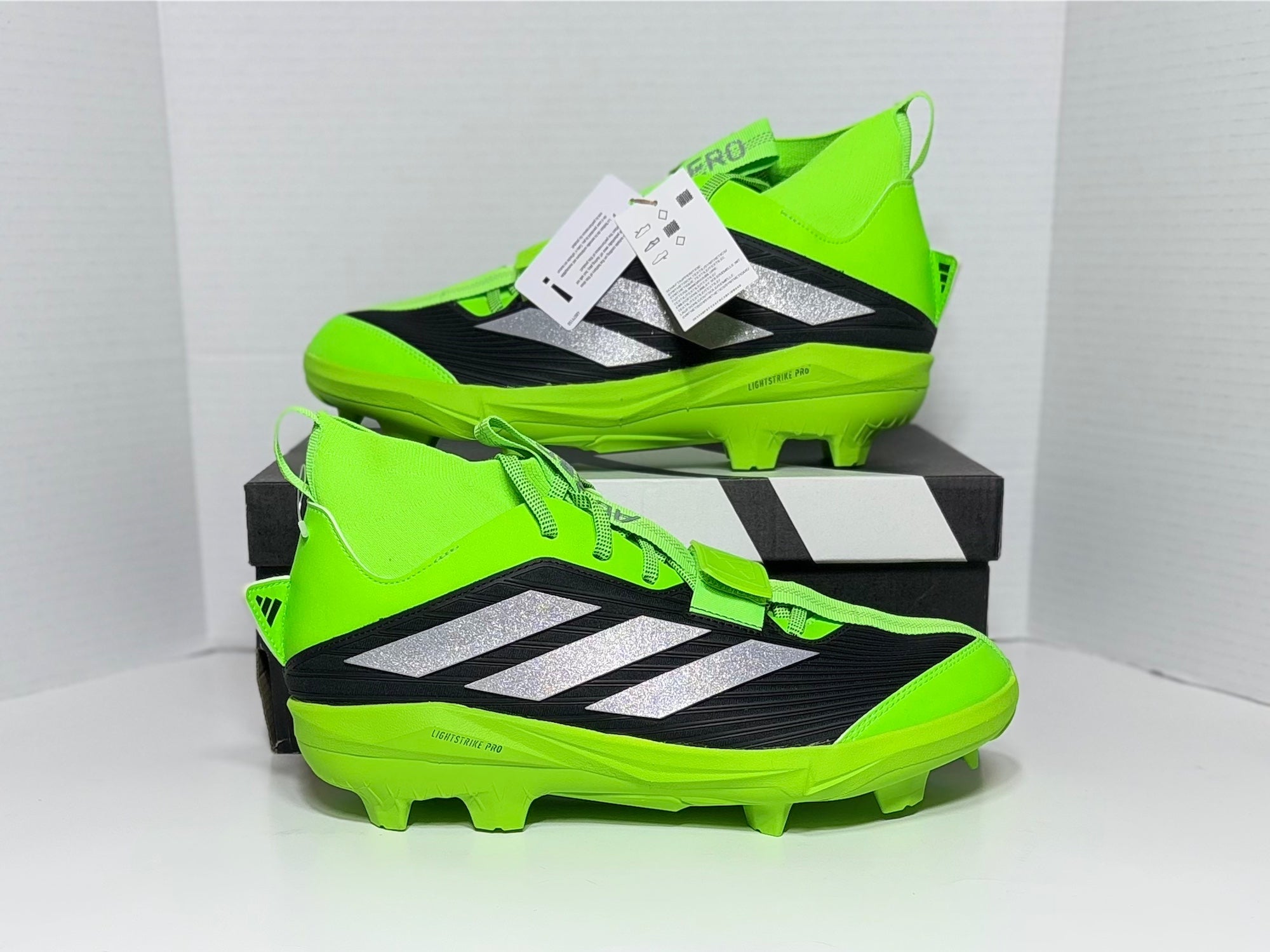 Size 10 Adidas Adizero Edge+ Men’s Baseball Cleats IH6139 Team Solar Green NEW 25cdf68b800bae1f_original.jpeg main image 4