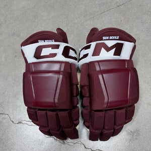 14” CCM HG 97 Pro Arizona Sun Devils Gloves Pro Stock Used