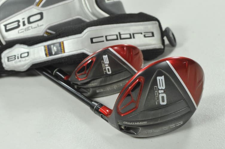 Cobra Bio Cell Red 3-4 Fairway Wood and 3-4 Hybrid Set Regular Flex RH  # 212692