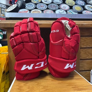CCM HG12 Gloves 15" Red (New)