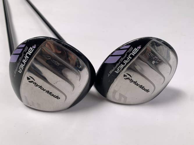 TaylorMade Burner Superfast 3 & 5 Fairway Set 15* 18* Ozik XCON-4.8 Ladies RH