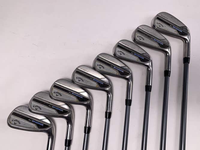Callaway Paradym Ai Smoke Iron Set 4-PW+AW HZRDUS 5.5 65g Regular Graphite RH