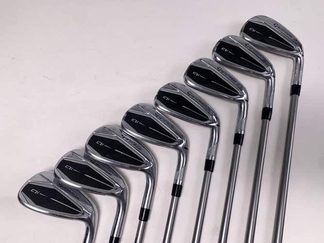 TaylorMade Qi Iron Set 4-PW+AW Fujikura Speeder NX 60g Stiff Graphite Mens RH