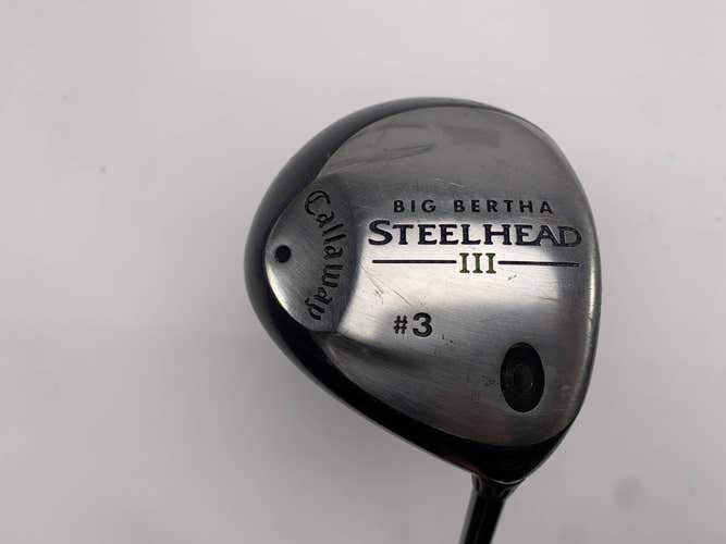 Callaway Steelhead III 3 Fairway Wood 15* System III Regular Graphite Mens RH