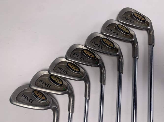 Ping i3 Oversize Iron Set 4-9+GW Green Dot 2* Up Cushin JZ Regular Steel Mens RH