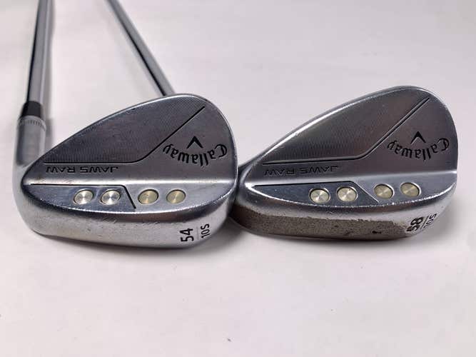 Callaway Jaws Raw Chrome Wedge Set 54* 10 | 58* 10 DG Spinner Tour Issue 115g RH