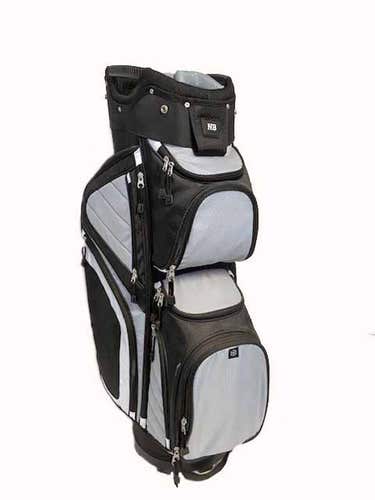 Naples Bay C400 Cart Bag (14-way top, Black/Gray/White) NSW