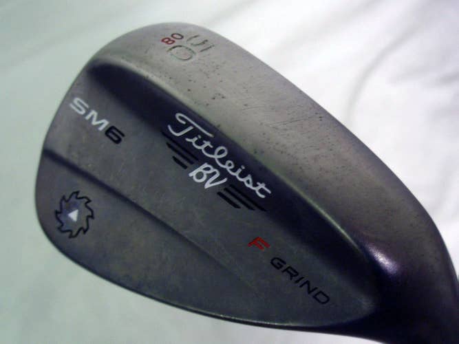 Titleist Vokey SM6 Gap Wedge 50* 08* (Steel Gray, F Grind) Golf