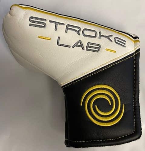 Odyssey Stroke Lab Putter Headcover (Black/Yellow, Large Blade) Golf