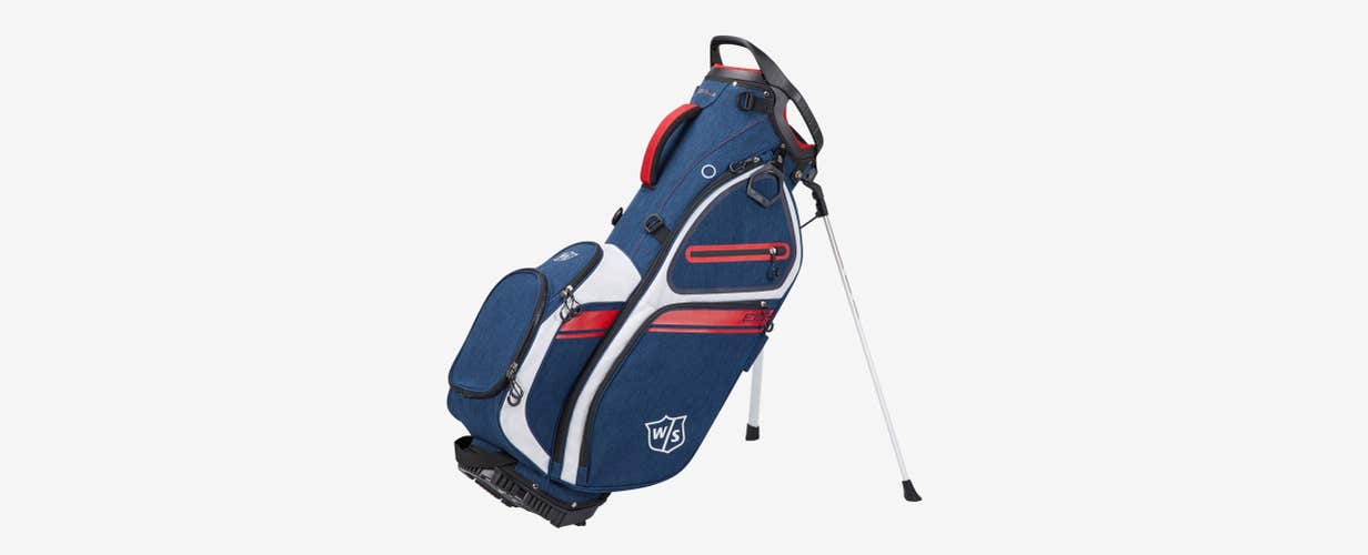 Wilson Exo II Stand Bag (Navy/White/Red) 9.5", 6-way top NSW