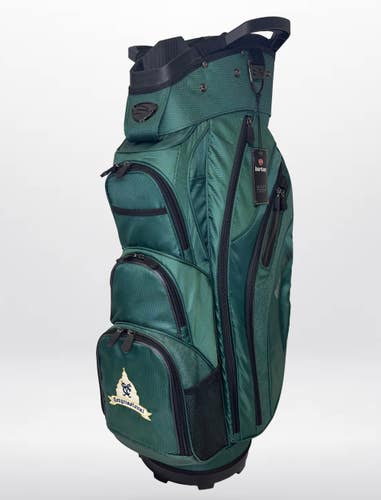Burton XLT Cart Bag (Hunter Green, 10" 15-way) Congressional CC Logo Golf NSW