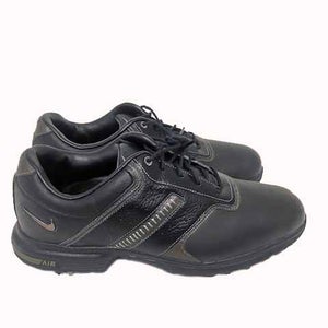 Nike Air Tour Saddle Golf Shoes (Black/Metallic Silver, 9M, OUT OF BOX)  NSW