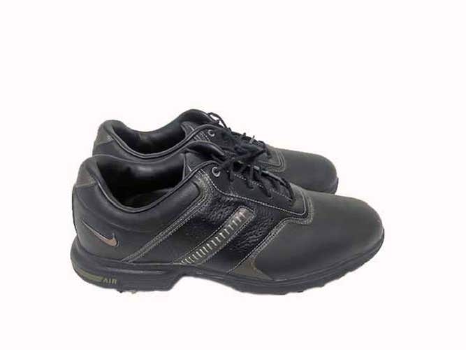 Nike Air Tour Saddle Golf Shoes (Black/Metallic Silver, 9M, OUT OF BOX)  NSW