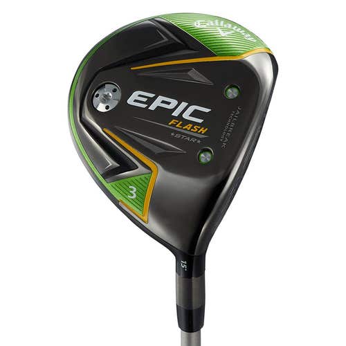 LEFT HANDED CALLAWAY 2019 EPIC FLASH STAR JV FAIRWAY 5 WOOD GRAPHITE STIFF/REGULAR (FIRM) STANDARD