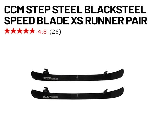 CCM Step Blacksteel 221mm (Junior size 2.5 skates) (New)