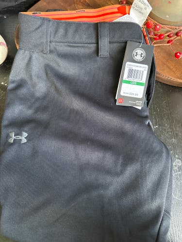 Black Women's Large Adult Under Armour Game Pants (New)