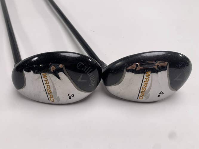Callaway Warbird 3 & 4 Hybrid Set 19* 22* Warbird 75g Regular Graphite Mens RH