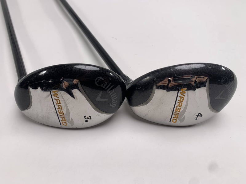 Callaway Warbird 3 & 4 Hybrid Set 19* 22* Warbird 75g Regular Graphite Mens RH