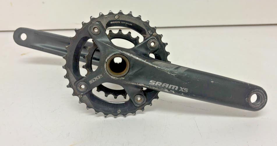 SRAM X5 175mm 34/22 Black Aluminum Double Crankset for 73mm BB Shell GREAT