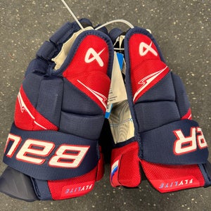 *NEW* Bauer Gloves Flylite Navy/Red 14"