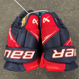 *NEW* Bauer Gloves Flypro Navy/Red 14"
