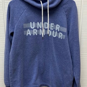 Under Armour Women’s Small Hoodie Blue Fleece Sporty Activewear