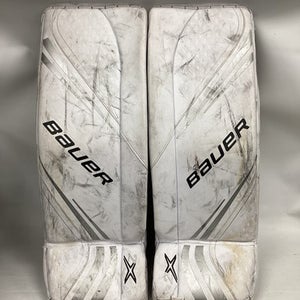 Used Bauer VAPOR X2 Goalie Leg Pads Inter White 28" 11851-S000043567