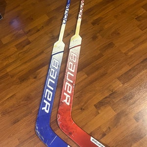 2 - Bauer Vapor 3X Regular Goalie Stick 27" Paddle (Used)