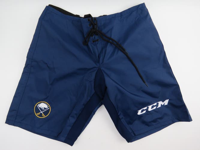 CCM PP10 Buffalo Sabres NHL Pro Stock Hockey Player Girdle Pant Shell Navy Blue Large