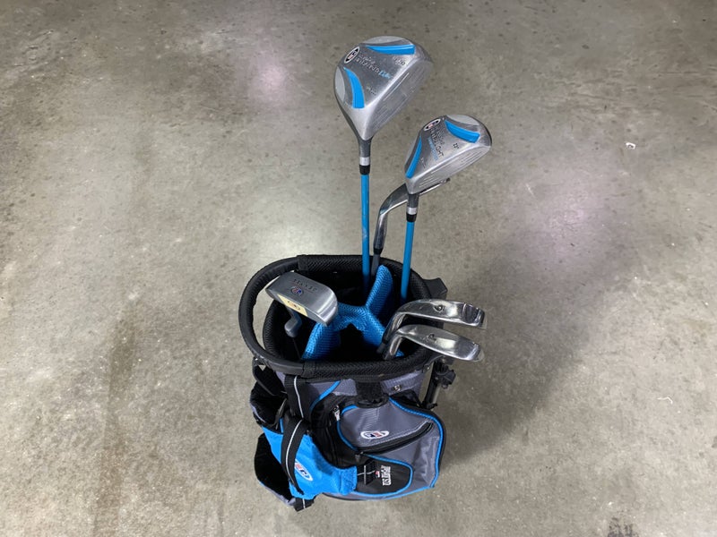US Kids Ultralight 48" Club Set Driver FW 6 Iron 8 Iron PW Putter Youth Junior