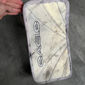 Large Eagle Sentry Goalie Leg Pads, Glove and Blocker. (Used)