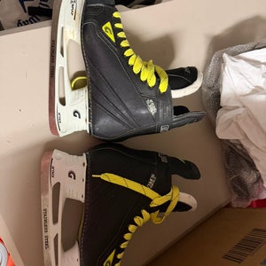 Black/Yellow Graf Supra 535s Hockey Skates Regular Width 10.5 (Used)